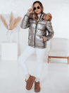 Damen Winterjacke mit Kapuze MELANI dunkelgrau Dstreet TY4486