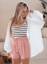 Damen SUMMER TRIP Stoff-Shorts rosa Dstreet SY0437