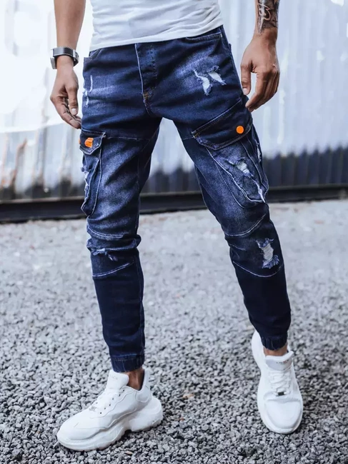 Herren Jeans Joggerhose Dunkelblau Dstreet UX3262