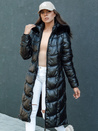 Damen gesteppte CRYSTAL Winterjacke mit Kapuze schwarz Dstreet TY4502