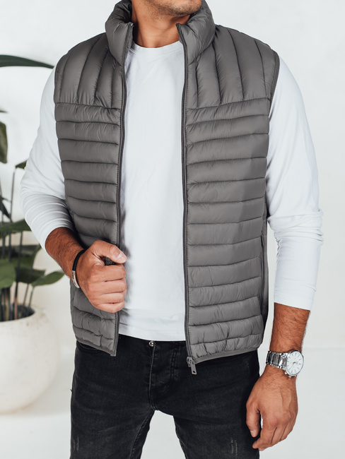 Herren Steppweste dunkelgrau Dstreet TX5081