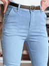 Damen Slim Fit Hose mit Gürtel TAIRONIK blau Dstreet UY2540