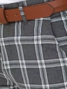 Herren Chinohose Kariert Dunkelgrau Dstreet UX3776_5