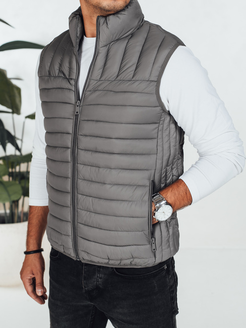 Herren Steppweste dunkelgrau Dstreet TX5081