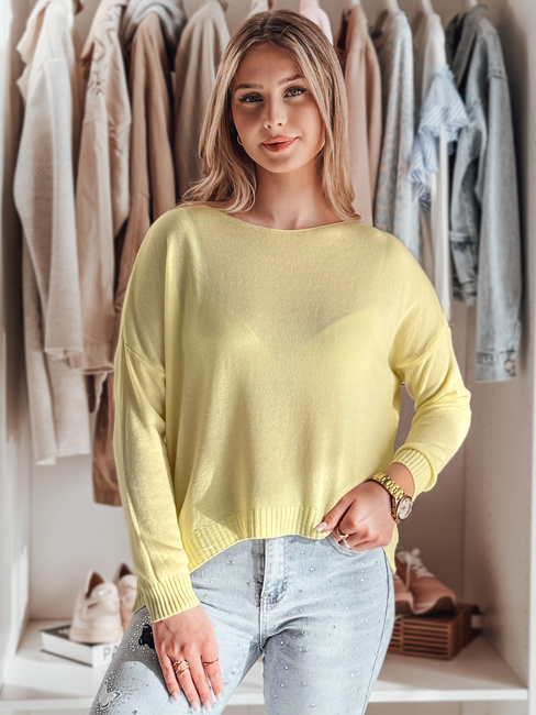 Damen Pullover in Einheitsgröße SENZIA lemon Dstreet MY2449