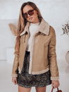 Damen Lederjacke SHEREB mit khakifarbenem Schafsfell Dstreet TY4757