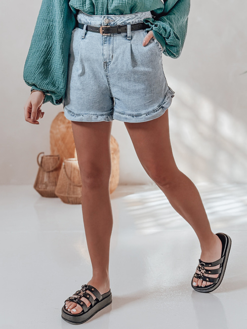 Damen Denim-Shorts mit Gürtel SHORT LOVER blau Dstreet SY0468
