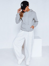 Damen Kapuzenpullover BASIC Grau BY0155