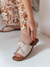 Damen Flip-Flops mit Schleife KISSBOW beige Dstreet ZY0754