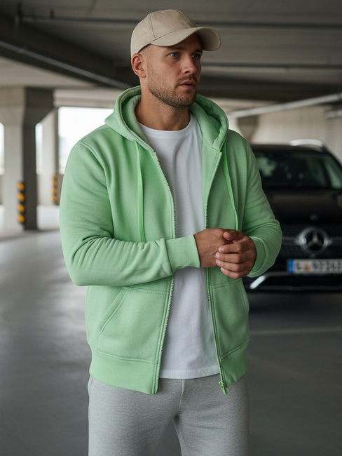 Herren Kapuzenpullover Minzegrün Dstreet BX5230