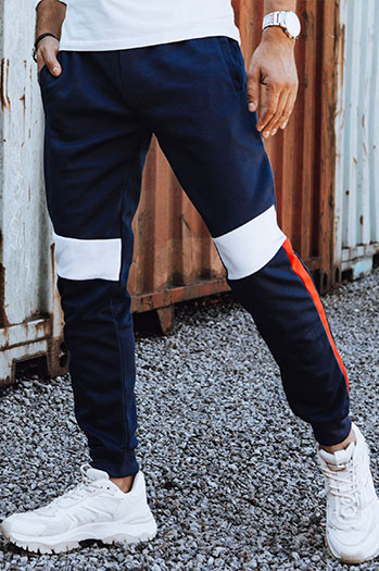 Marineblaue Herren-Sweatpants Dstreet UX4455