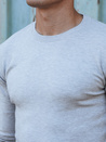 Klassischer Herren-Pullover hellgrau Dstreet WX2212