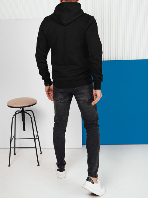 Herren Sweatshirt mit Aufdruck Farbe Schwarz DSTREET BX5685