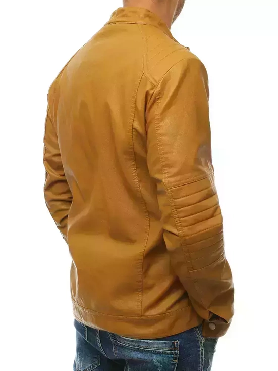 Herren Kunstlederjacke Khaki Dstreet TX3762