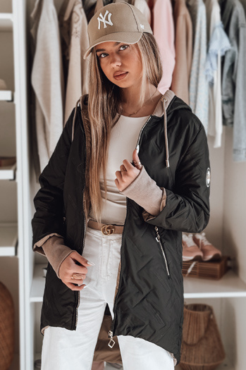 Damen Übergangsjacke mit Kapuze LUMERA schwarz Dstreet TY4818
