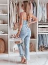 Damen-Jeansoverall mit Korsett GORSSANKA blau Dstreet EY2587