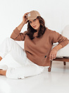 Damen Sweatshirt ohne Kapuze BIFAL Farbe Camel DSTREET BY1256