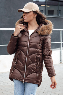 Damen Winterjacke mit Kapuze WINTERCHIC coffee Dstreet TY4458