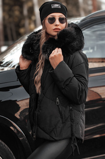 MODIVA gesteppte Damen Winterjacke mit Kapuze schwarz Dstreet TY4726