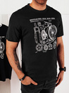 Bedrucktes Herren-T-Shirt schwarz Dstreet RX5394