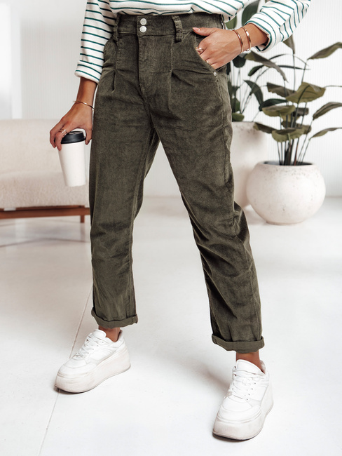 Damen Cordhose erdfarben grün Dstreet UY2231