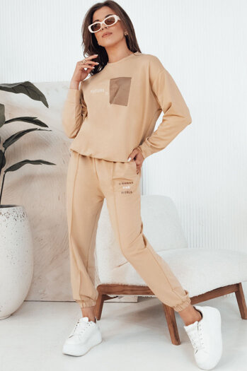 Damen Trainingsanzug-Set FUTURE Farbe Camel DSTREET AY1038