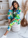 Damen Casual Hose FLOWER GARDEN Farbe Grün DSTREET UY1482