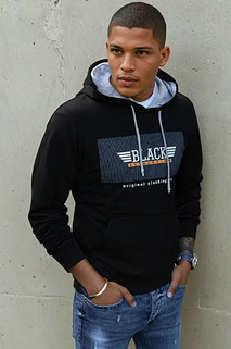 Bedrucktes Herren Sweatshirt schwarz Dstreet BX5383