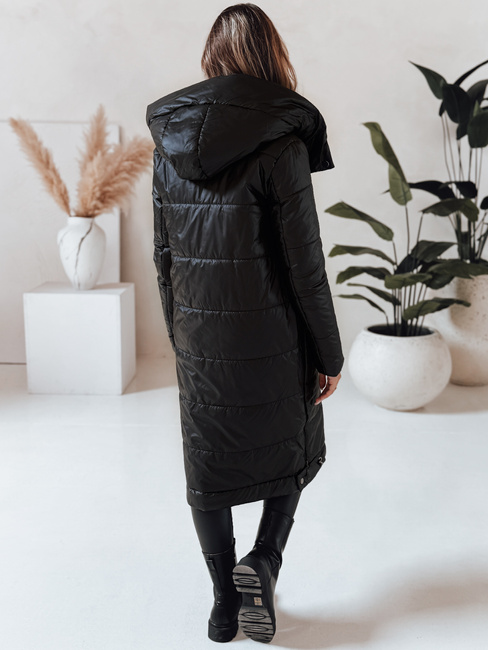 Damen Übergangsjacke ORVITA gesteppt mit Kapuze schwarz Dstreet TY5024