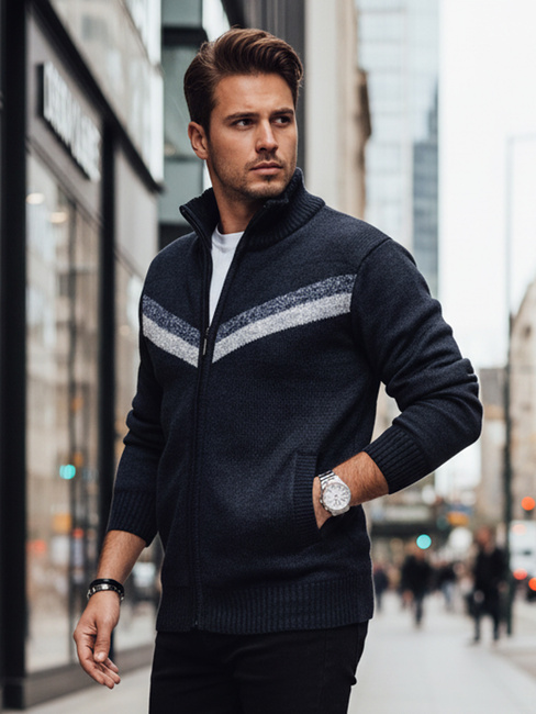 Herren Pullover ohne Knöpfe navy blau Dstreet WX2259z