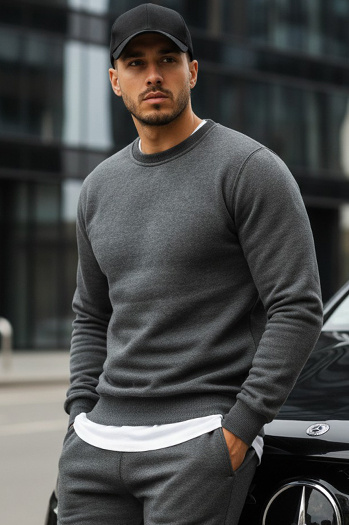 Herren Sweatshirt Dunkelgrau Dstreet BX2405