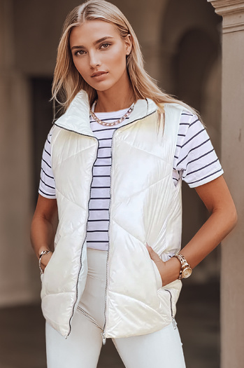 Damen Steppweste HOLO creme Dstreet TY3042