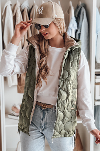 Damen Übergangs-Steppweste VESOLITA grün Dstreet TY4877