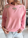 Damen Einheitsgröße Langarm Bluse CRYSTALIA rosa Dstreet RY2768