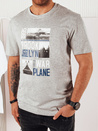 Herren T-shirt mit Aufdruck Farbe Grau DSTREET RX5452