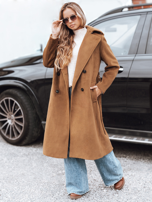 Damen Wintermantel klassisch Trench braun Dstreet NY0761