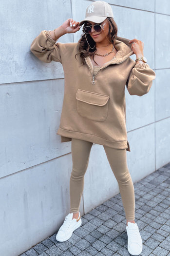 Damen Trainingsanzug-Set MAYALAN  Farbe Camel DSTREET AY0942