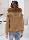 Damen Winterjacke VESSADA kurz mit Fell hellbraun Dstreet TY5061