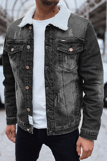 Isolierte Herren-Jeansjacke grau Dstreet TX4728