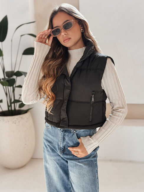 Damen Steppweste schwarz Dstreet TY5197