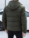 Herren Steppwinterjacke mit Kapuze grün Dstreet TX5066