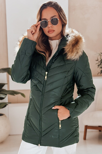 Damen Winterjacke SOLARIS Farbe Grün DSTREET TY4008