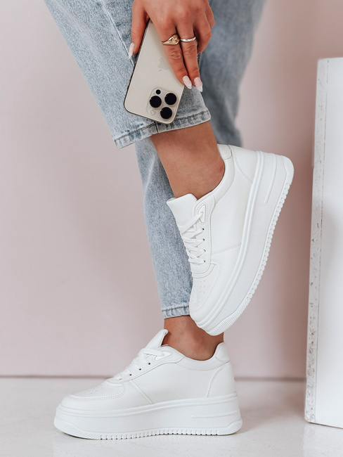 Damen Plateau Turnschuhe WALK ME UP weiß Dstreet ZY0926