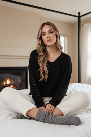 Damen Pullover MONAVIA schwarz Dstreet MY2399