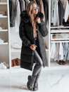 Damen Winterjacke mit Fell TREVERSE schwarz Dstreet TY4498