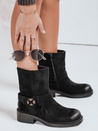 Damen Wildleder Stiefel schwarz Dstreet ZY1097