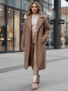 Langer Schafsfellmantel für Damen beige Dstreet NY0753z