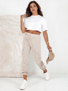 Gestreifte Damenhose CHICCORD beige Dstreet UY2174