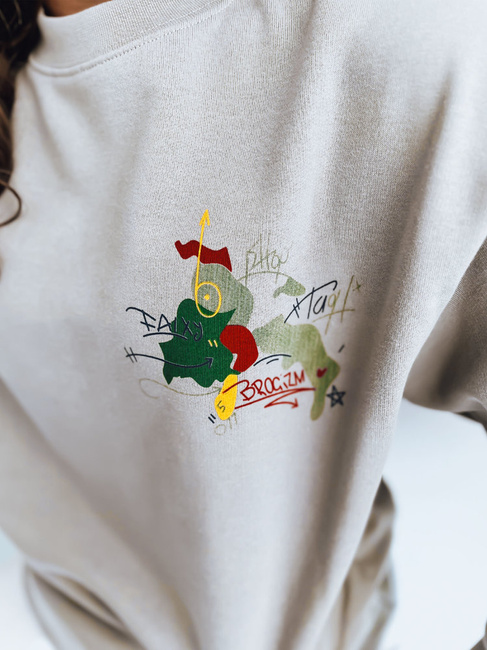 Damen Sweatshirt JAPANESE Hellgrau Dstreet BY0928z