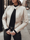 SKINVEX Damen Lederjacke für den Übergang beige Dstreet TY4744